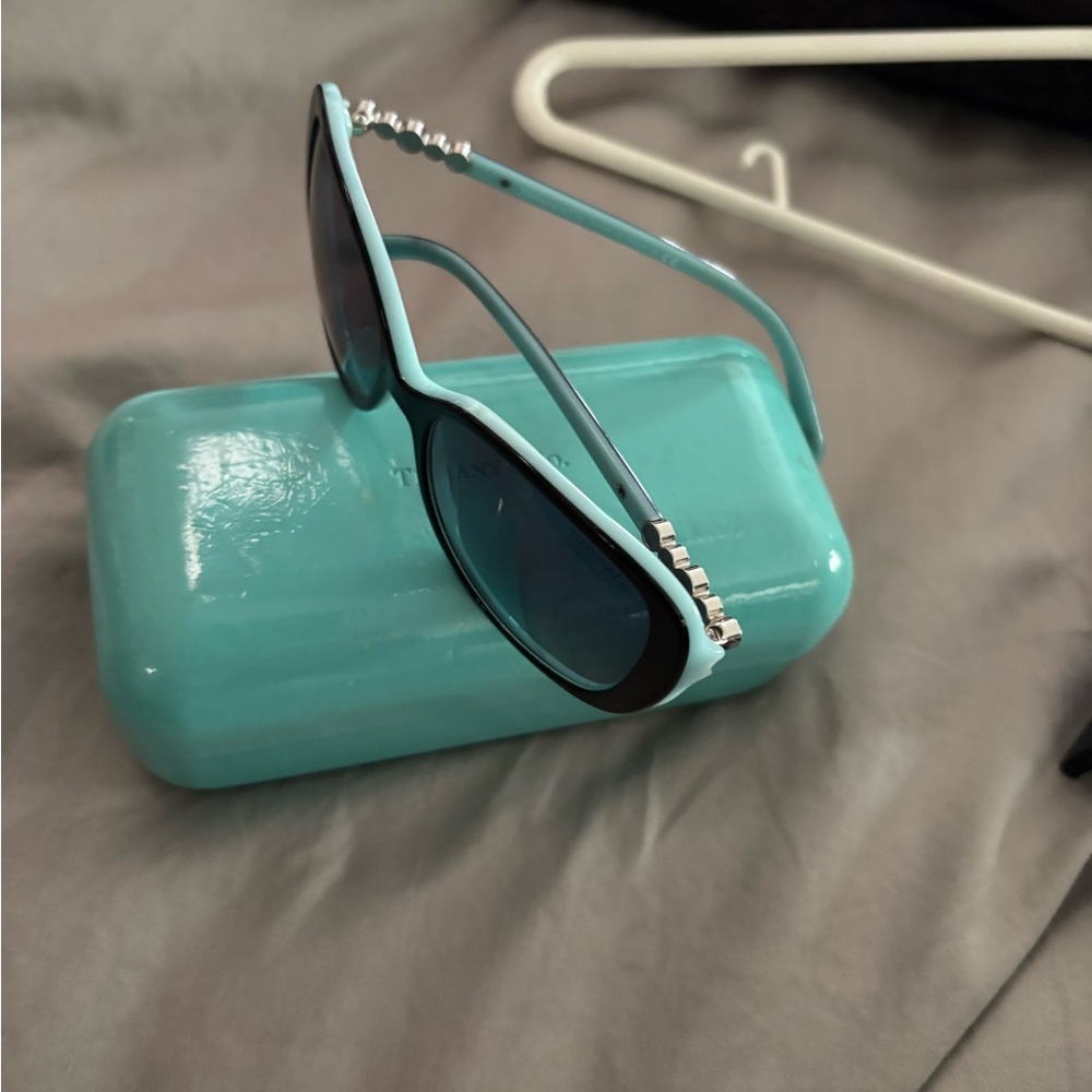 Tiffany & Co. Aqua and Black Sunglasses